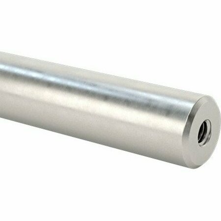 BSC PREFERRED Tapped Linear Motion Shaft Tapped x Straight End 52100 Alloy Steel 1 Diameter 8 Long 6649K809